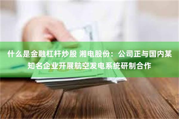 什么是金融杠杆炒股 湘电股份：公司正与国内某知名企业开展航空发电系统研制合作
