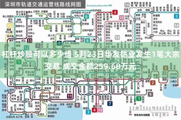 杠杆炒股可以多少倍 5月23日华友钴业发生1笔大宗交易 成交金额259.68万元