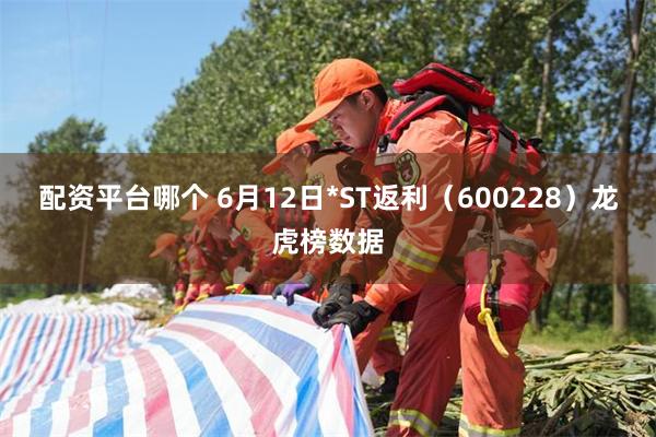 配资平台哪个 6月12日*ST返利（600228）龙虎榜数据