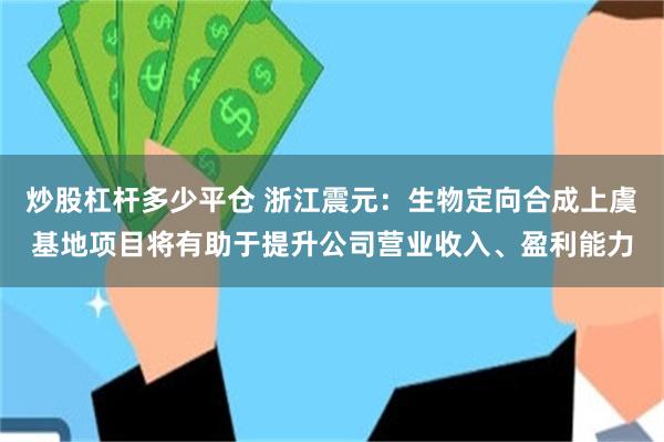 炒股杠杆多少平仓 浙江震元：生物定向合成上虞基地项目将有助于提升公司营业收入、盈利能力