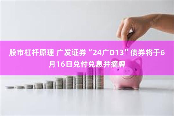 股市杠杆原理 广发证券“24广D13”债券将于6月16日兑付兑息并摘牌
