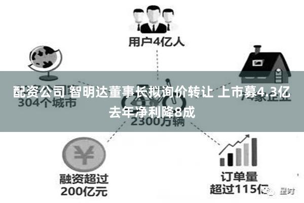 配资公司 智明达董事长拟询价转让 上市募4.3亿去年净利降8成