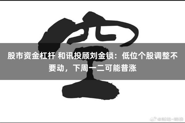 股市资金杠杆 和讯投顾刘金锁：低位个股调整不要动，下周一二可能普涨