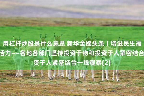 用杠杆炒股是什么意思 新华全媒头条丨增进民生福祉 激发经济活力——各地各部门坚持投资于物和投资于人紧密结合一线观察(2)
