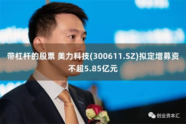 带杠杆的股票 美力科技(300611.SZ)拟定增募资不超5.85亿元