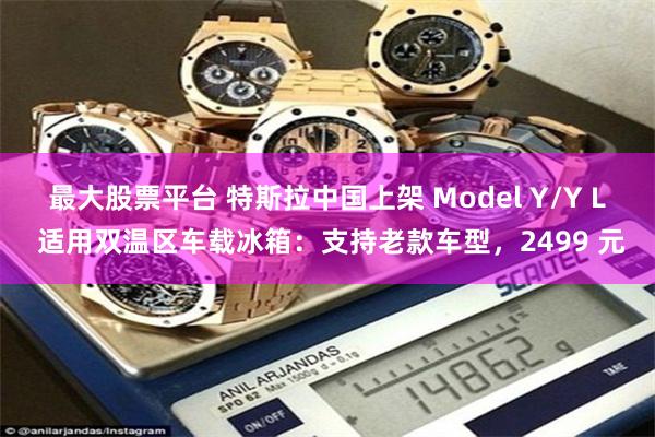 最大股票平台 特斯拉中国上架 Model Y/Y L 适用双温区车载冰箱：支持老款车型，2499 元